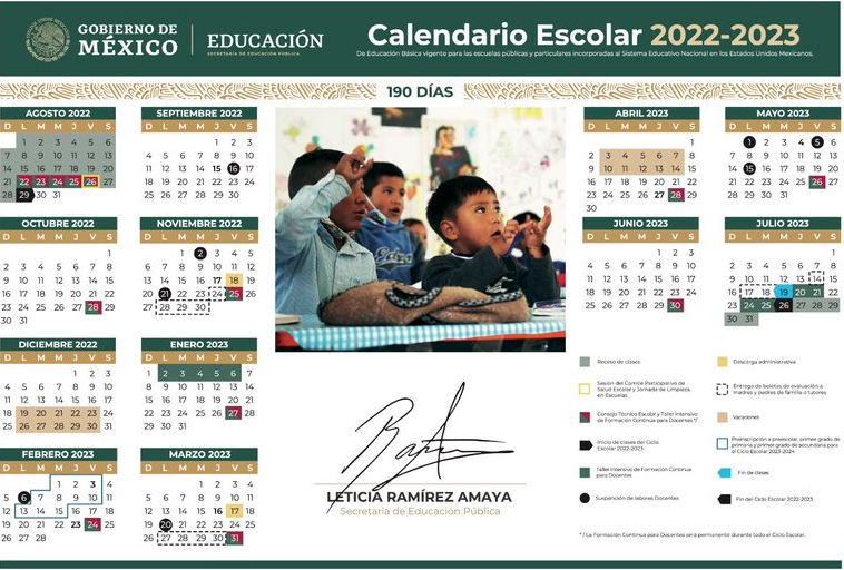 Anuncia SEP modificaciones al Calendario Escolar 20222023 de Educación